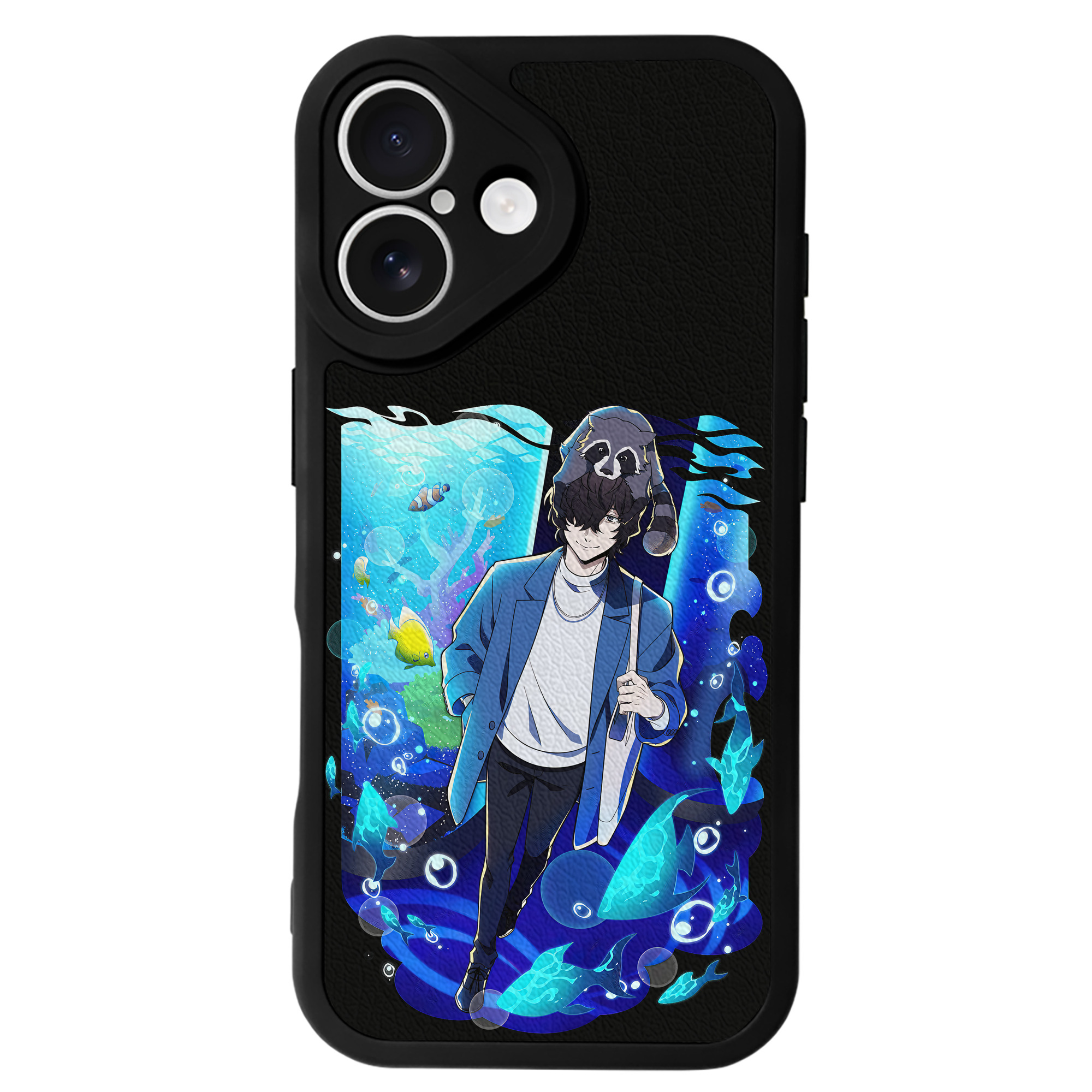 （画像用） 文豪ストレイドッグス Bungo Stray Dogs 【iPhone 16シリーズ対応】シリコンスマホケース（レザー調） 材質：シリコン